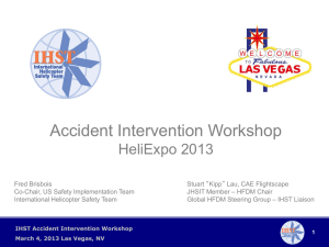 Introduction of Safety Workshop - HeliExpo 2013