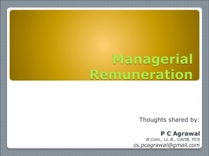 Managerial remuneration
