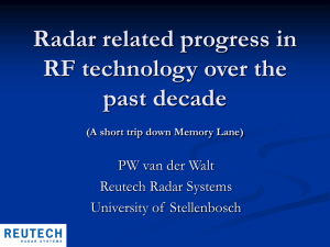 Radar related progress in RF technology over the past decade