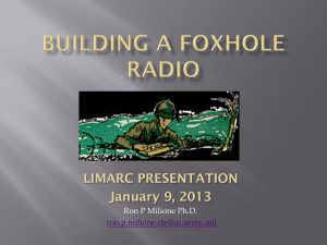 Building a Foxhole Radio