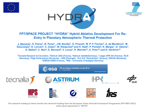 FP7/SPACE PROJECT ``HYDRA`