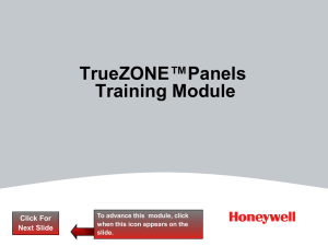 TrueZONE™Panels Training Module Click For Next