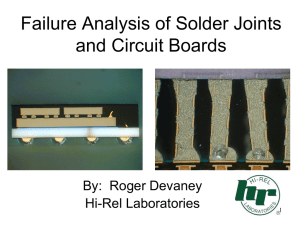 Solder Joint & Interconnect Technology and Failure Analysis