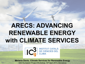 Advancing Renewable Energy with Climate Services - GEPW