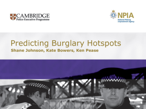 Predicting Burglary Hotspots