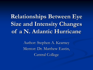 Relationships Between Eye Size and Intensity Changes of a North