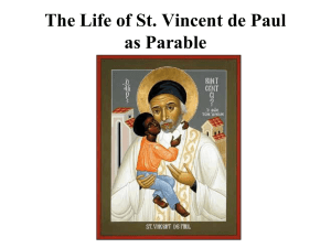 The Life of St. Vincent de Paul as Parable