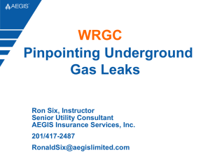 Gas Leak Pinpointing - Western Regional Gas Conference