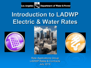 Introduction to LADWP Electric & Water Rates