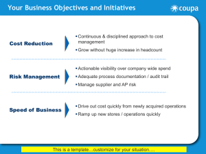 Your Business Objectives and Initiatives