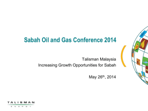 Talisman Energy - Sabah Oil & Gas Conference & Exhibition