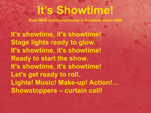 It`s Showtime words (Powerpoint)