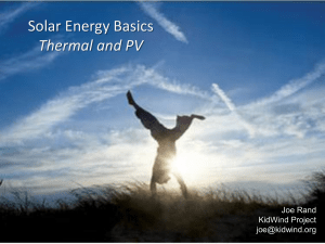 Basics of Solar PPT