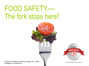 Food Safety Inservice Presentation (editable PowerPoint file with