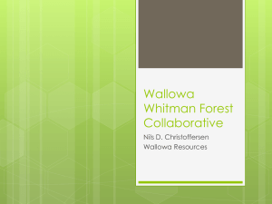 Wallowa Whitman Forest Collaborative