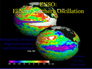 ENSO: El Niño Southern Oscillation