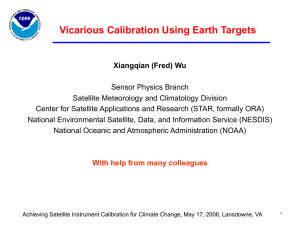 Operational Calibration of NOAA`s Satellites
