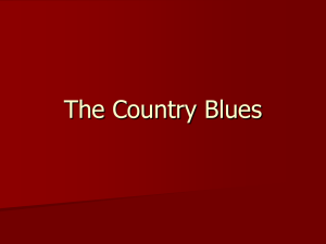 The Country Blues - faculty.georgebrown.ca