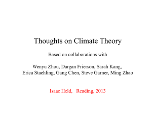 Thoughts on Climate Theory