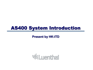 AS400 System Introduction