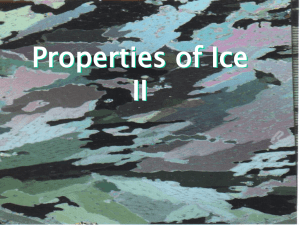 Properties of Ice
