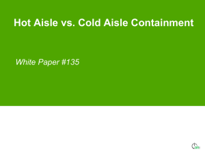 Selling against Cold Aisle Containment