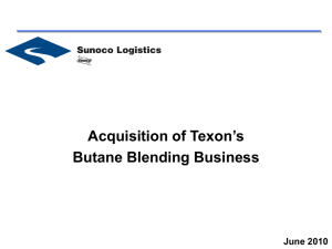 Texon Butane Blending Business