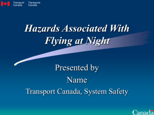 Hazards to Flying at Night