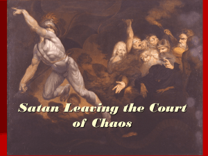 Satan Leaving the Court of Chaos