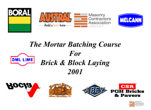 MCA Presentation Mortar Batching