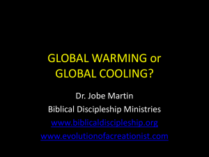 global warming? - The Evolution of a Creationist