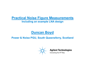 Practical Noise Figure Simulations and Measurements