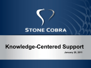Knowledge-Centered Support