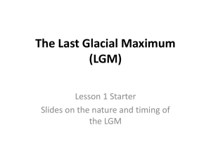 PowerPoint slide show about the LGM