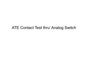 ATE Contact Test thru analog Switch - IC