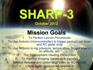 SHARP-3 October 2012 - Shaftesbury High Altitude Robotics Project