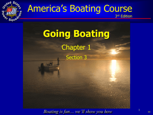 Section 3, Going Boating