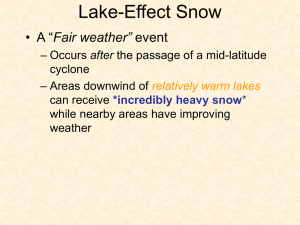 Lake Effect Snow, tis the season, woohoo!.