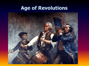 Age of Revolutions - Edmonds School District