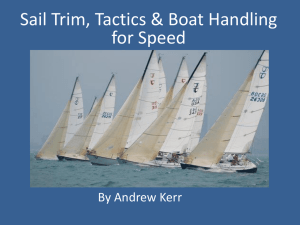 Sail trim for speed in all conditions. By Andrew kerr
