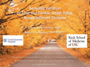 AHA 2012 Slide Presentation Cardiac Death Seasonal