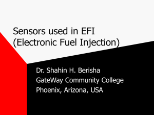 Sensors used in EFI - GateWay Community College