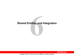 Shared Entities and Integration - sapir management and industrial