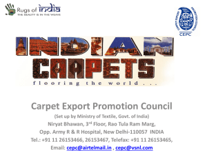 Annual Action Plan of the Carpet Export Promotion Council for the