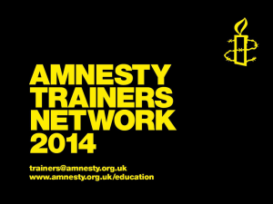 Introduction to Amnesty International UK