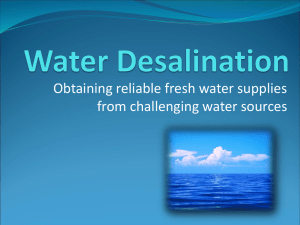 Water Desalination Presentation