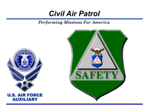 Performing Missions For America - The Civil Air Patrol is a federally