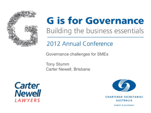 What is an SME? - Governance Institute of Australia