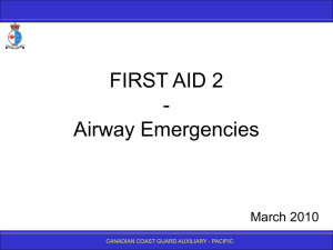First Aid 2 - Airway Emergencies