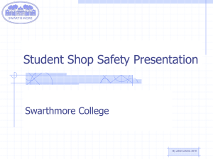 Student Shop Safety Presentation - ITS